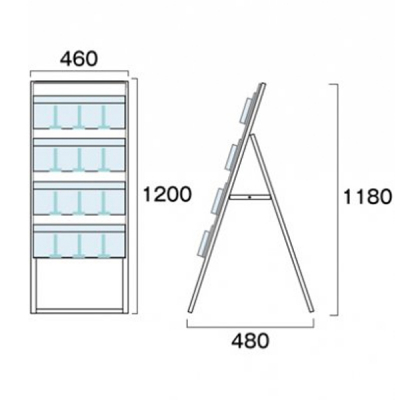 ptbgP[XX^h450 4iЖʃ[ XChdؔt W460~D385~H970mm 