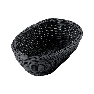 バスケット☆ブラック　ラタン ラタンバスケット2点セット