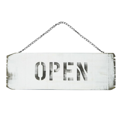 木製営業看板 OPEN・CLOSED L 店舗用品 運営備品 営業中サイン