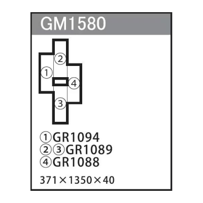 GM1580 gݍ킹O[ 4A