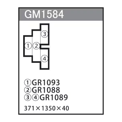 GM1584 gݍ킹O[ 4A