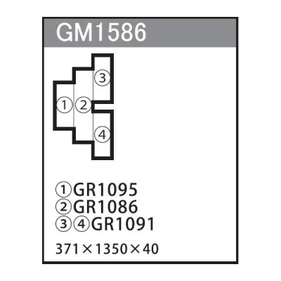 GM1586 gݍ킹O[ 4A