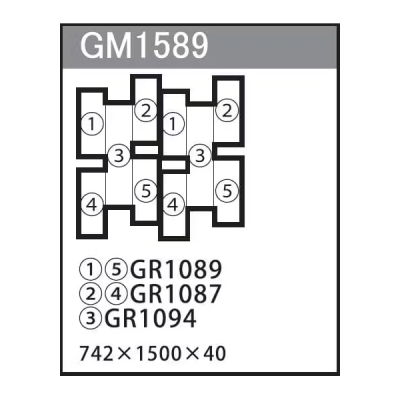 GM1589 gݍ킹O[ 10A