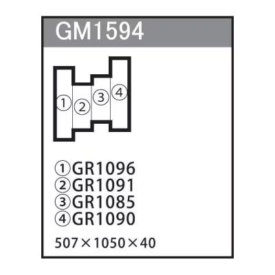 GM1594 gݍ킹O[ 4A