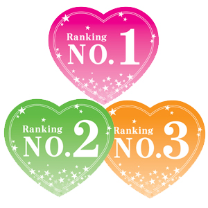 抜型カード ランキングPOP ハート大 NO.1