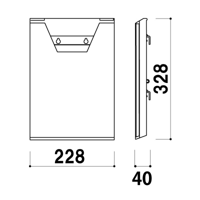 [tbgbN CR-400 ubN A4p wʃcL  W228~D40~H328mm 