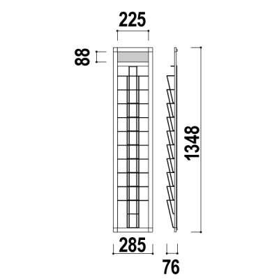 ǖʃt[bNHRW-11M A4 110i  TCv[gt ŒplWt W285~D76~H1348mm 