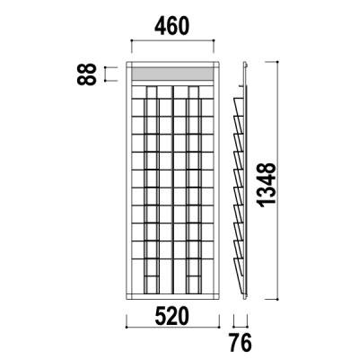 ǖʃt[bNHRW-12M A4 210i  TCv[gt ŒplWt W520~D76~H1348mm 