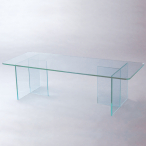 アクリルステージ ガラス色 アクリルグリーンエッジ8mm厚脚部移動式 W900×D350×H260mm 