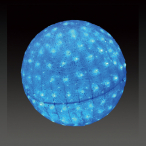 LEDクリスタルグローボール イルミネーションモチーフライト 屋外 防雨 ブルー（大）Φ800mm