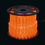 新360°発光ロープライトII イルミネーション LEDチューブライト オレンジ
