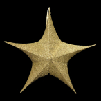 シャインクロススター 星形 ポリエステル製 ゴールド 65cm