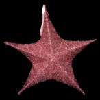 シャインクロススター 星形 ポリエステル製 ピンク 110cm
