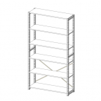 S-RACKǖʃZbg P9045 TCht[2 ؒI4 W940~H2,080mm s450mm ubN