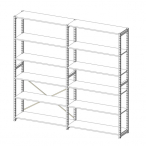 S-RACKǖʃZbg 2A9040 TCht[3 ؒI12 W1,844~H2,080mm s400mm uE