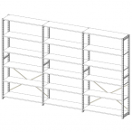 S-RACKǖʃZbg 3A9045 TCht[4 ؒI18 W2,748~H2,080mm s450mm ubN