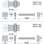 |sbN sAXtbN  PN15-16BR uY ی^Ǖt σrX16mm ʔ3`12mmp 