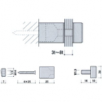 |sbN sAXtbN PN25-20C N[ ی^Ǖt σrX20mm ʔ3-8mmp 